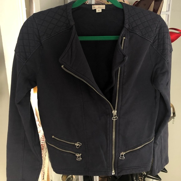 GAP Quilted Knit Moto Jacket - Picture 2 of 4